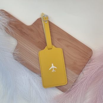 Étiquette de bagage – Jaune