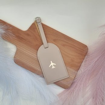 Étiquette de bagage – Beige